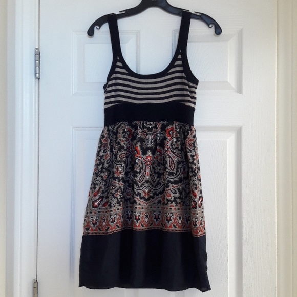 Bailey 44 Navy & Red Stripe Scarf Tank Dress SZ S - Picture 3 of 3